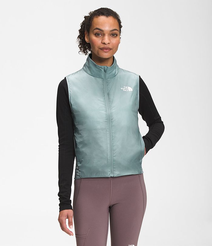 The North Face Vests Winter Warm Silver Blue - Womens - Thailand OIUEZ-6382